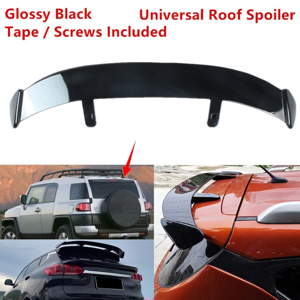 Fit For Toyota FJ Cruiser 07-14 Rear Roof Spoiler Modified Wing ABS Gloss Black Foto 1 de 4
