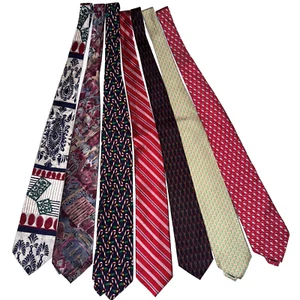 Mens Tie Lot x7 VALENTINO, VINEYARD VINES, JOS A BANK, 100% Authentic, Luxury - Picture 1 of 10