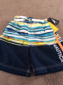 Boys Size 4 Nautica Swim Trunks New With Tags - Picture 1 of 6