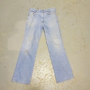Vintage 90s Zip Fly Straight Leg Jeans 30 x 31 Distressed Faded USA Made Womens - Picture 1 of 7