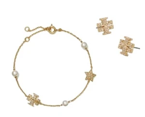 Tory Burch Celestial Station Necklace &amp;amp; Earring Set - Picture 1 of 5