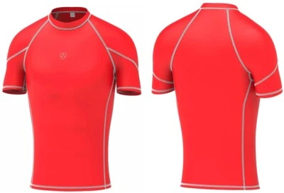 Men’s Half Sleeve Compression Armour Top – Thermal Base Layer Gym Shirt - Image 1 of 4