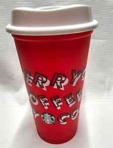 2013 Starbucks Red Cup Merry Coffee Christmas Mug 16 Fluid Oz. - Picture 1 of 8