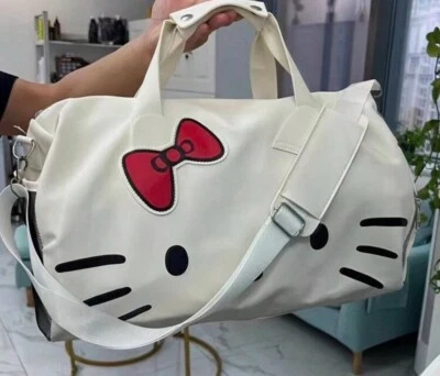 Hello Kitty Bolsa de Viaje de Lona Equipaje Bolso de Mano Mujeres Portátil Hombro Sa... Foto 1 de 4