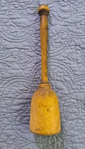 ANTIQUE WOODEN PESTLE - BEAUTIFUL PATINA! - Picture 1 of 2