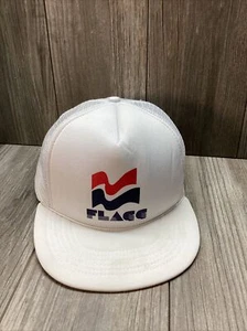 Vintage SnapBack Truckers Mesh Hat Alabama KC Brand FLAGG White Blue Red - Picture 1 of 18