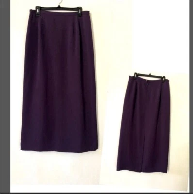 TA Travis Ayers maxi skirt size 12 💜pencil skirt lightweight lined eggplant - Image 1 of 4