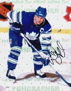 DOUG GIMOUR FIRMADO AUTOGRAFIADO 8x10 - Toronto Maple Leafs - J.S.A. Autenticado - Imagen 1 de 3