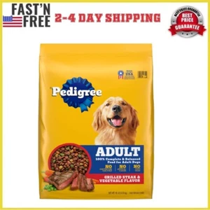 Pedigree Complete Nutrition Grilled Steak & Vegetable Dry Dog Food For Adult Dog - Picture 1 of 10