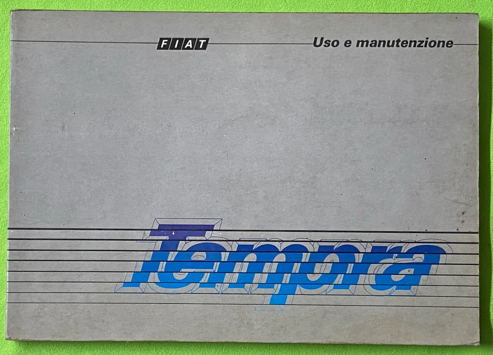 FIAT Tempra Anno 1991 Libretto Uso e Manutenzione ORIGINALE - Immagine 1 di 1