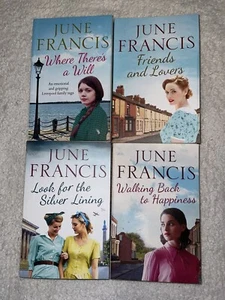 June Francis Book Bundle X 4, Romance, Drama, Womens Fiction, History, (74) - Imagen 1 de 6