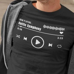 The Celtic Symphony (Black To 5XL) Celtic Glasgow Irish Rebel Songs Wolfe Tones - Imagen 1 de 1