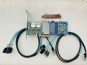 IBM M5110 8-Port 6Gbps PCI-e IT MODE FW:P20 LSI 9207-8I + 2*SFF8087 SATA - Picture 1 of 5