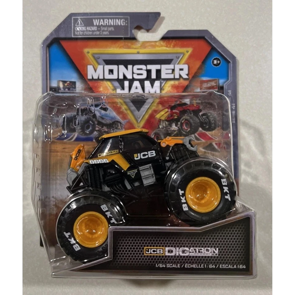 Monster Jam 2025 JCB DIGATRON Series 41 SPIN MASTER 1:64 Scale Truck - Image 1 of 1