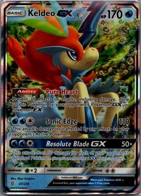 Keldeo GX Ultra Rare SM - Unified Minds 47/236 NM - Image 1 of 2