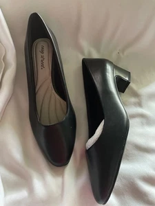 Zapatos de salón Easy Street negros para mujer 10WW sin cordones cómodos tacón bloque - Imagen 1 de 7