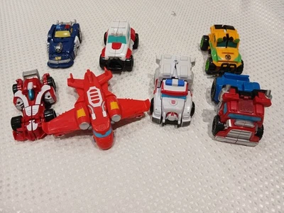 Transformers Rescue Bots Bundle - 7 Bots Inc Heatwave, Chase, Medix, Ratchet... - Image 1 of 4