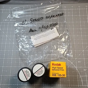 3 Kodak High Speed Infrared Film 2481 HIE 135-36 36 Exp Film Expired - Picture 1 of 4