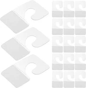 200Pcs Self Adhesive Hanging Tabs Clear Adhesive Hangers for Retail Store - Picture 1 of 6