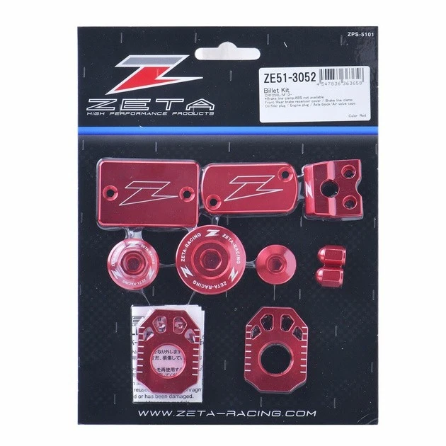 Zeta Billet Kit Red #ZE51-3052 for Honda CRF250L 2013-2020 - Image 1 of 1