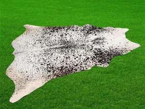 Nuevas alfombras de cuero de vaca área piel de vaca cuero 24,17 pies cuadrados (60"x58") piel de vaca M1005 - Imagen 1 de 3