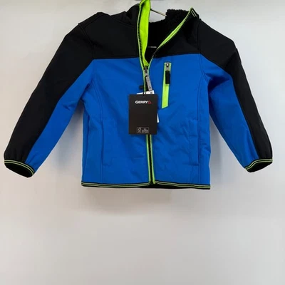 Chaqueta Softshell Gerry Boys Falcon Azul Océano Verde Neón Borde Talla XXS Foto 1 de 4
