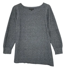 Banana Republic, Heather Gray Pullover Sweater with Asymmetric Hemline, size XL - Picture 1 of 4