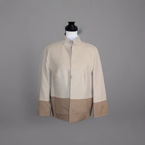 Akris Camel Hair Wool Blazer Reversible Jacket EXC Size 12 Clasp Closure $1547 - Picture 1 of 10