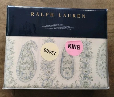 Funda nórdica Ralph Lauren tamaño king camilla cachemira salvia/cámbray *nueva* Foto 1 de 4