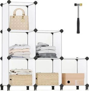 6 Cube Storage Organizer, DIY Closet Shelf, - Picture 1 of 3
