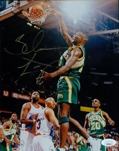 Shawn Kemp Seattle Supersonics Signed 8x10 Glossy Photo JSA Authenticated - Picture 1 of 2
