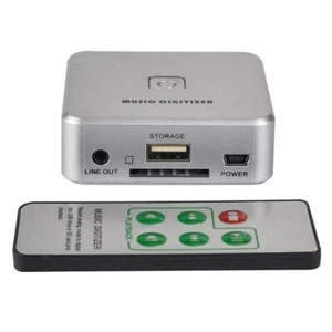 Musik Digitalisierer 3,5 mm RCA Audioaufnahmeadapter MP3 Rekorder USB Flash - Afbeelding 1 van 6