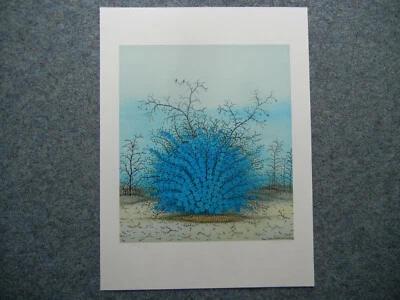 Lackovic Farbserigraphie: Vergißmeinnicht, signiert + nummeriert V / XXXV - Bild 1 von 4