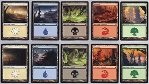 Mirrodin Besieged - 1x Complete 10 Card Basic Land Set - Light Play - Bild 1 von 1