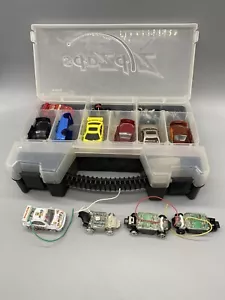 Zip Zaps Micro RC Car Case with 4 Cars & 4 Extra Bodies Hard Case -UNTESTED- - Picture 1 of 12