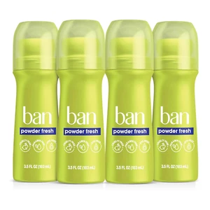 Invisible Roll-On Antiperspirant Deodorant, Powder Fresh, 3.5 Oz, Pack of 4 - Picture 1 of 12