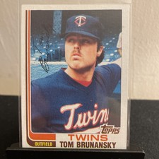 1982 Topps Traded Tom Brunansky Baseball Cards #13T