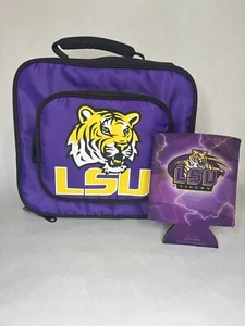 LSU Tigers Soft Sided Cooler And Coozie Louisiana State University SEC - Picture 1 of 7