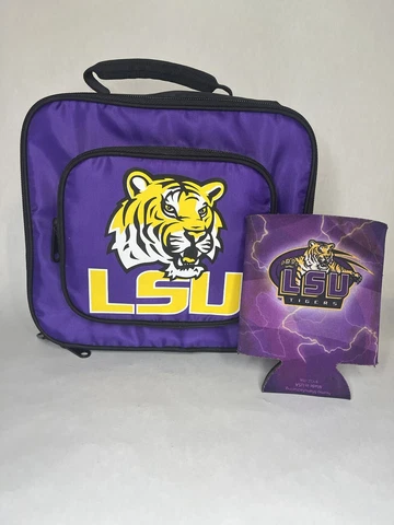 LSU Tigers Soft Sided Cooler And Coozie Louisiana State University SEC Cover