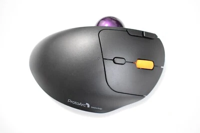 Proto Arc Ergonomic Wireless Trackball Rechargeable Track  Ball Mouse New EM04 - Image 1 of 4
