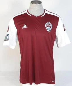 Adidas ClimaCool MLS Colorado Rapids Burgundy Soccer Jersey Youth Boys NWT - Picture 1 of 5