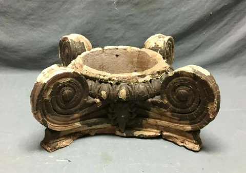 Antique Shabby Architectural Neoclassical Plaster Column Capital Chic  779-21B Cover