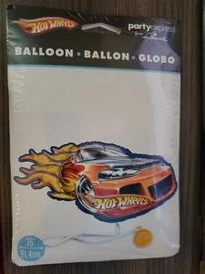36″ Hot Car - Orange Red Foil Mylar Party Balloon, Pack of 1 Sealed - Picture 1 of 4