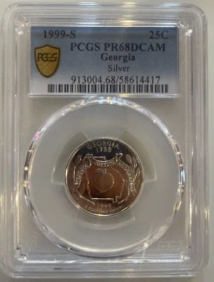 PCGS 1999-S 25C Georgia Silver State Quarter (PR68DCAM) - Image 1 of 4