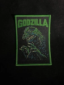 Toppa tessuto Godzilla classico film anni 80 bordo verde - Foto 1 di 1