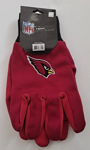 Arizona Cardinals NFL Utility 2 Tone Gloves Work or Winter Cover
