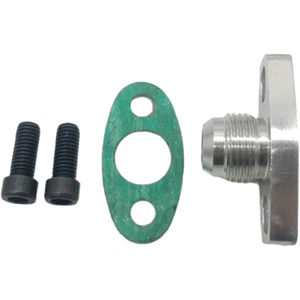 AN10 Turbo Oil Return Drain Flange Adapter AN10 Garrett GT28 GT30 GT35 T25 New - Picture 1 of 3