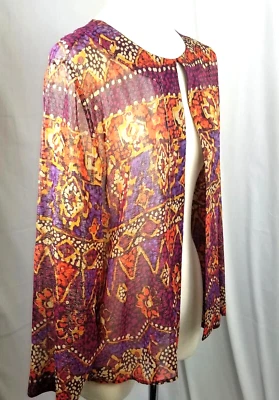 Chaqueta Topper Laura Ashley Mujer Seda XL Burnout Cojo Fiesta Formal  Foto 1 de 4