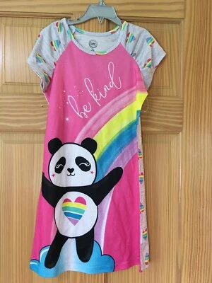 Nuevo Camisón Wonder Nation Panda Corazones Arco Iris Niñas muchas tallas Foto 1 de 2