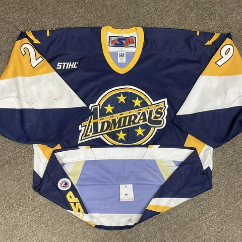 Vintage AHL Norfolk Admirals Hockey Jersey Jason Wolfe SP Roanoke Express Stihl Cover